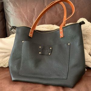 Brand new monogrammed, zip-top, medium size tote.